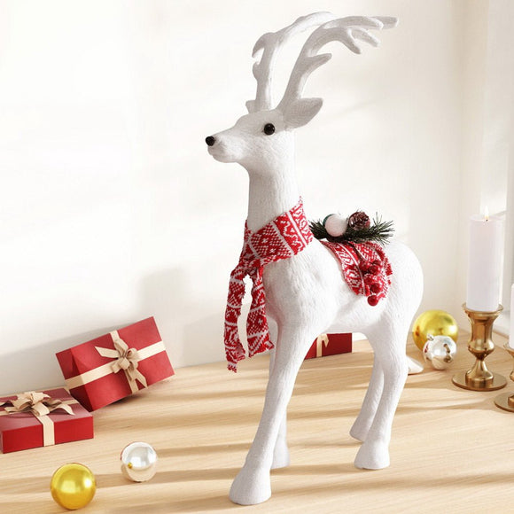 Jingle Jollys Christmas Reindeer 60cm Glitter Deer Ornaments Party Decorations - RnR Galore