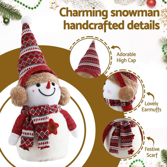 Jingle Jollys Christmas Snowman Handicraft Ornaments Party Decorations 35cm - RnR Galore
