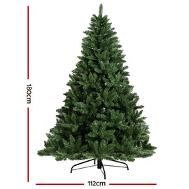 Jingle Jollys Christmas Tree 1.8m Green Xmas Tree Decorations 650 Tips - RnR Galore