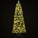Jingle Jollys Christmas Tree 1.8M LED Xmas Tree Party Decorations Red Barries - RnR Galore