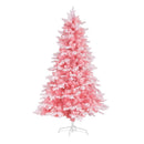Jingle Jollys Christmas Tree 1.8m Pink Xmas Tree Snowy Party Decor 810 Tips - RnR Galore