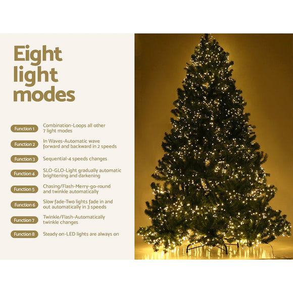 Jingle Jollys Christmas Tree 1.8M Xmas Tree Decorations 1980 LEDs 8 Light Mode - RnR Galore