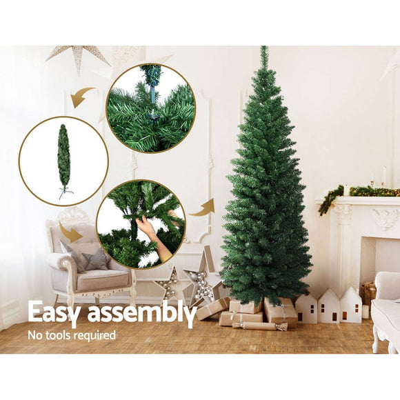 Jingle Jollys Christmas Tree 1.8m Xmas Tree Decorations Green 300 Tips - RnR Galore