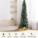 Jingle Jollys Christmas Tree 1.8m Xmas Tree Decorations Snowy 300 Tips - RnR Galore