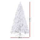 Jingle Jollys Christmas Tree 2.1m 500 LED Xmas Tree Decorations White 1260 Tips - RnR Galore