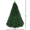 Jingle Jollys Christmas Tree 2.1m Xmas Tree Decor 2800 LED Lights 8 Modes - RnR Galore
