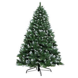 Jingle Jollys Christmas Tree 2.4m Snowy Xmas Tree Decoration 1225 Tips - RnR Galore