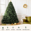 Jingle Jollys Christmas Tree 2.4M Xmas Tree Decorations Green 1500 Tips - RnR Galore