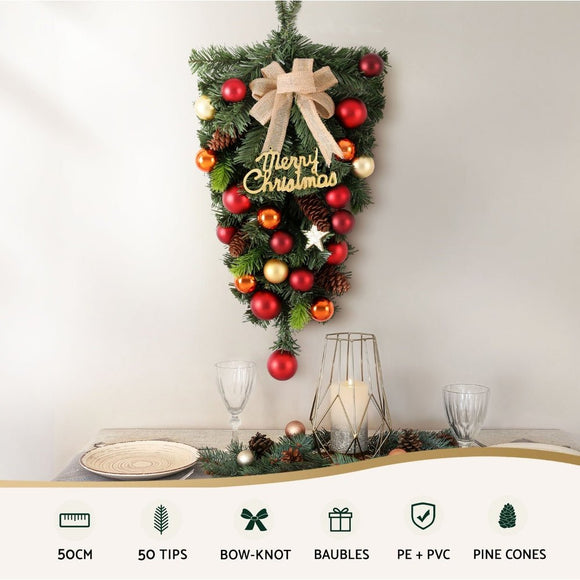 Jingle Jollys Hanging Christmas Garland 50CM Ornaments Party Decorations - RnR Galore