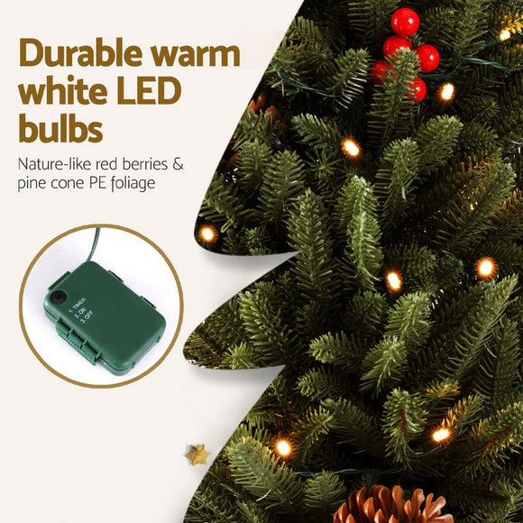 Jingle Jollys Mini Christmas Tree 90cm LED Xmas Tree Party Decorations - RnR Galore