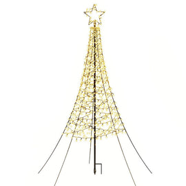 Jingle Jollys Solar Christmas Tree 2.1m 320 LED Net Lights Xmas Trees Decoration - RnR Galore