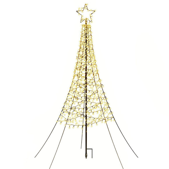 Jingle Jollys Solar Christmas Tree 2.1m 320 LED Net Lights Xmas Trees Decoration - RnR Galore