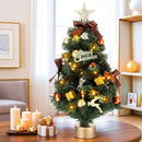 Jingle Jollys Tabletop Christmas Tree 60CM LED Xmas Tree Tree Topper Ornaments - RnR Galore