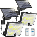 KagoLing Solar Lights Outdoor 202 LED Motion Sensor Lights IP65 Waterproof 120 Degree Beam Angle Solar Garden Lights 2 Pack with 5M Cable - RnR Galore