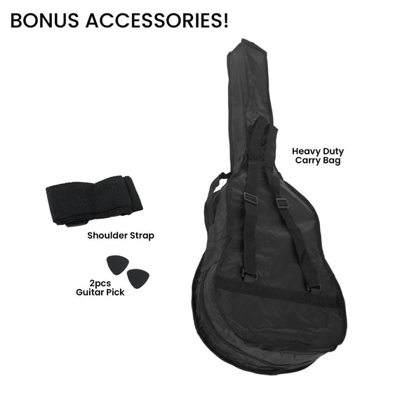 Karrera 38in Cutaway Acoustic Guitar with guitar bag - Purple Burst - RnR Galore