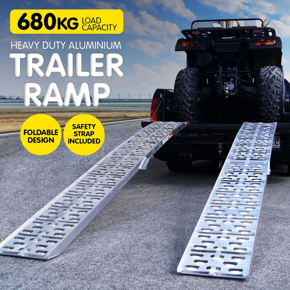 Kartrite 2x Aluminium Folding Loading Ramps ATV Motorbike - RnR Galore