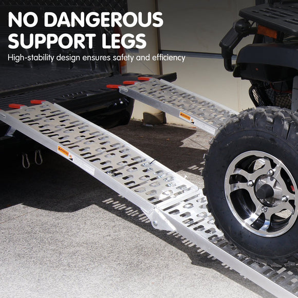 Kartrite 2x Aluminium Folding Loading Ramps ATV Motorbike - RnR Galore