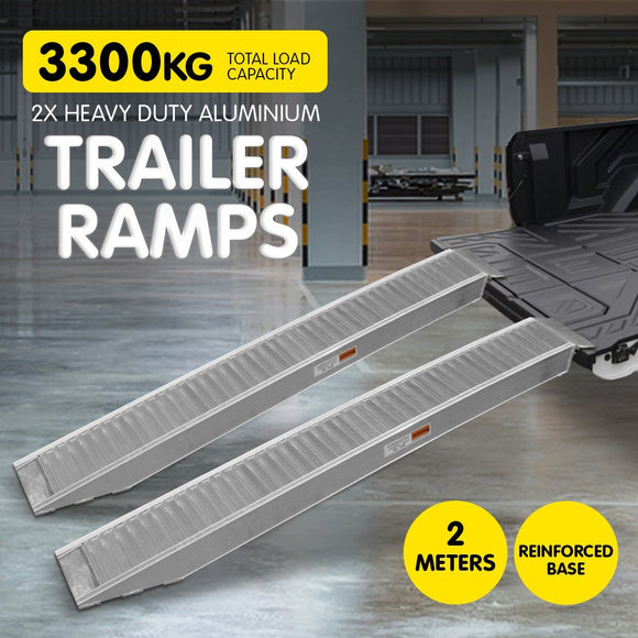 Kartrite 2x Heavy Duty Aluminium Loading Ramps - 2m - RnR Galore
