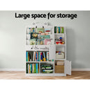 Keezi 4 Tiers Kids Bookshelf Storage Children Bookcase Toy Organiser Display - RnR Galore