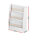 Keezi Kids Bookshelf 3 Tiers Storage Children Bookcase Organiser Display Shelf - RnR Galore