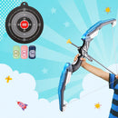 Keezi Kids Bow and Arrow Target Set Outdoor Sport Archery Toys Bottle LED Light - RnR Galore