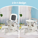 Keezi Kids Table and Chair Set 2 in 1 Easel Desk Stool w/ LCD Writing Tablet - RnR Galore