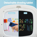 Keezi Kids Table and Chair Set 2 in 1 Easel Desk Stool w/ LCD Writing Tablet - RnR Galore