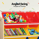 Keezi Kids Toy Box 12 Bins Bookshelf Organiser Children Storage Rack - RnR Galore