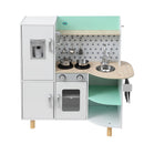 Keezi Kids Wooden Pretend Kitchen Play Sets Cooking Toys Oven Fridge 85CM Green - RnR Galore