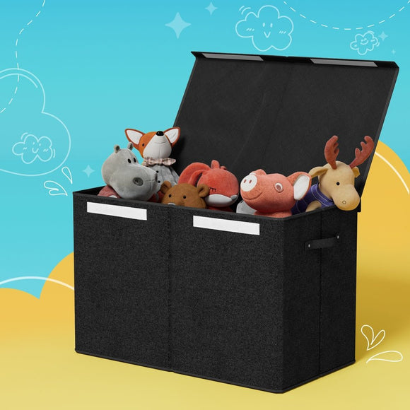 Keezi Large Toy Box Chest Storage with Flip-Top Lid Foldable Organizer Bins - RnR Galore