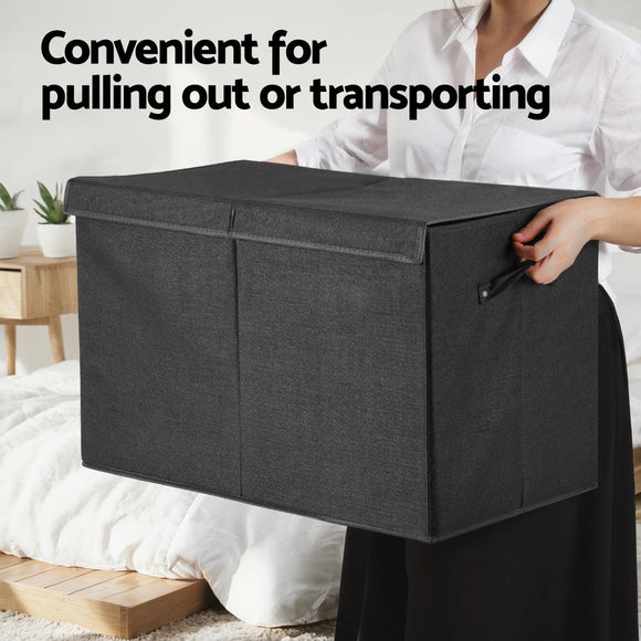 Keezi Large Toy Box Chest Storage with Flip-Top Lid Foldable Organizer Bins - RnR Galore
