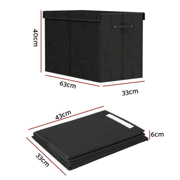 Keezi Large Toy Box Chest Storage with Flip-Top Lid Foldable Organizer Bins - RnR Galore