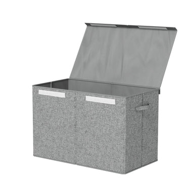 Keezi Large Toy Box Chest Storage with Flip-Top Lid Foldable Organizer Bins Grey - RnR Galore