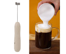 Khaki Rechargeable Milk Frother, Coffee Mixer for Lattes & Hot Chocolate - RnR Galore