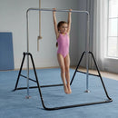 Kids Gymnastics Bars Training Horizontal Bar Monkey Kip Bar Black - RnR Galore
