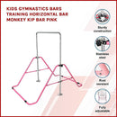 Kids Gymnastics Bars Training Horizontal Bar Monkey Kip Bar Pink - RnR Galore