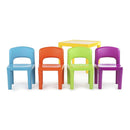 Kids Plastic 5 - Piece Table & 4 Chairs Set (Multicoloured) - RnR Galore