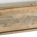 King Size Wooden Bed Frame in Solid Wood Antique Design Light Brown - RnR Galore