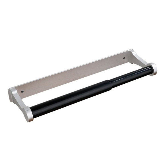 Kitchen Paper Holder Under Cabinet Screw Wall Mount Adhesive Paper Towel Holder Rectangle Silver - RnR Galore