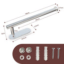 Kitchen Paper Holder Under Cabinet Wall Mount Adhesive Paper Towel Holder Silver - RnR Galore