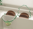 Kitchen Sink Filter Rack with 100 12cm*15cm Mesh Bags, Foldable Food Waste Strainer, Multi - functional Drain Basket（green） - RnR Galore