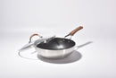 Kylin 3 Layer Stainless Steel Non Stick Noka Wok 30cm - RnR Galore