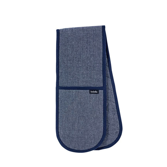Ladelle Eco Recycled Navy Double Oven Mitt 17 x 89 cm - RnR Galore