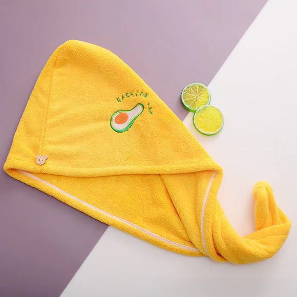 Ladies' Soft Quick - Dry Shower Cap Towel - Delicate Embroidery, Essential for a Refreshing Bath（light blue） - RnR Galore