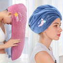 Ladies' Soft Quick - Dry Shower Cap Towel - Delicate Embroidery, Essential for a Refreshing Bath（yellow） - RnR Galore