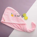 Ladies' Soft Quick - Dry Shower Cap Towel - Delicate Embroidery, Essential for a Refreshing Bath（yellow） - RnR Galore
