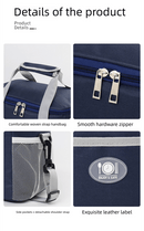 Large Insulated Cooler Bag Thermal Lunch Tote 16L Capacity with Adjustable Shoulder Strap for Picnics Camping & Work Black - RnR Galore