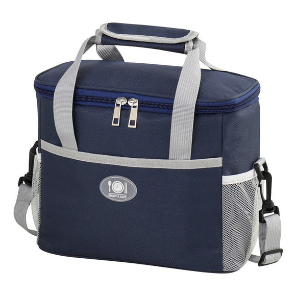 Large Insulated Cooler Bag Thermal Lunch Tote 16L Capacity with Adjustable Shoulder Strap for Picnics Camping & Work Pink - RnR Galore