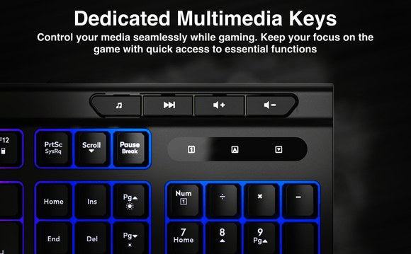 Laser RGB Gaming Keyboard with Anti - Ghosting Keys - RnR Galore