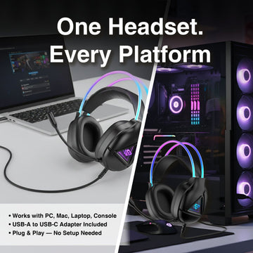 Laser RGB Infinity Wired Gaming Headphones - RnR Galore